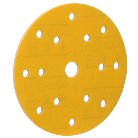 Preview: 3M™ Hookit™ Soft Gold Schleifscheibe 288U, 150 mm, 15-Loch, 500, 41090