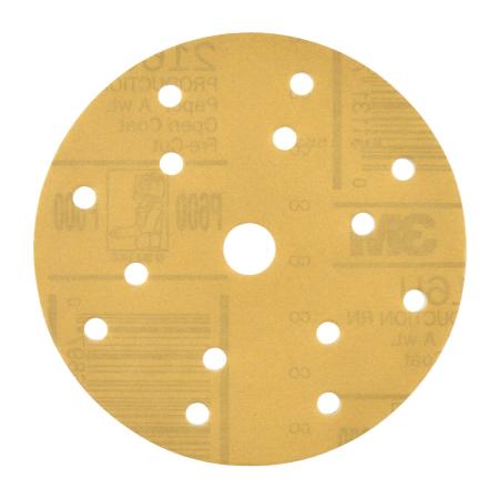 3M™ Hookit™ Soft Schleifscheibe 216U, 150 mm, 15-fach gelocht, P600, 51091