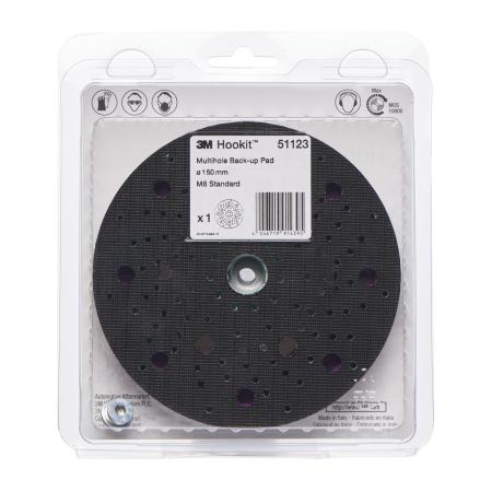 Preview: 3M™ Hookit™ Stützteller Multihole, Standard, 150 mm, M8, 51123