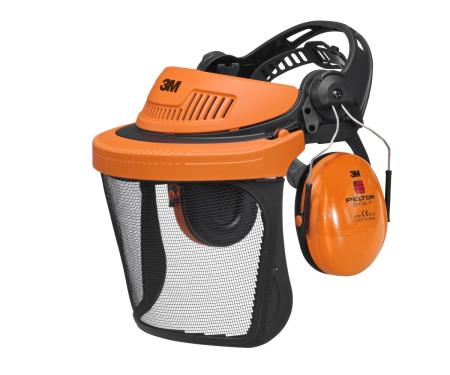 3M™ Kopfschutz-Kombination, Forstwirtschaft, Orange, G500V5CH510-OR