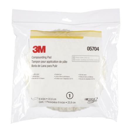 Preview: 3M™ Lammfell-Polierteller, doppelseitig, Weiß, 203 mm, 05704