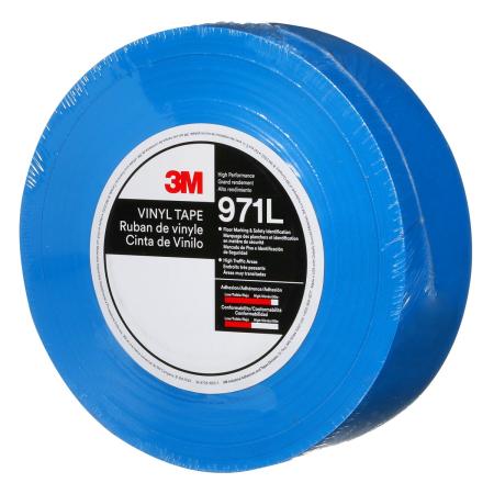 Preview: 3M™ Langlebiges Bodenmarkierungsband 971L, Blau, 50.8 mm x 33 m, 0.43 mm, Individually Wrapped Conveniently Packaged