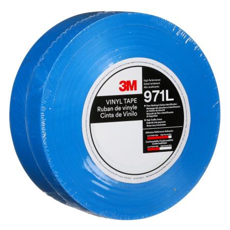 3M™ Langlebiges Bodenmarkierungsband 971L, Blau, 50.8 mm x 33 m, 0.43 mm, Individually Wrapped Conveniently Packaged