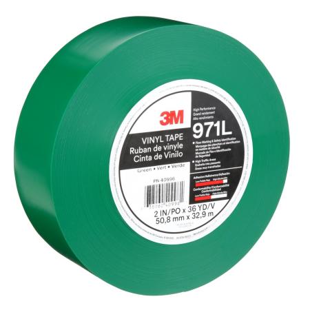 3M™ Langlebiges Bodenmarkierungsband 971L, Grün, 50.8 mm x 33 m, 0.43 mm, Individually Wrapped Conveniently Packaged