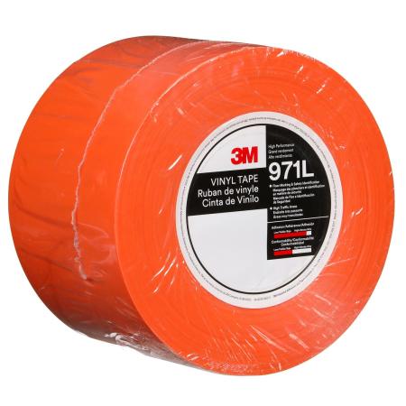 3M™ Langlebiges Bodenmarkierungsband 971L, Orange, 101.6 mm x 33 m, 0.43 mm, Individually Wrapped Conveniently Packaged
