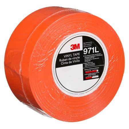 3M™ Langlebiges Bodenmarkierungsband 971L, Orange, 76.2 mm x 33 m, 0.43 mm, Individually Wrapped Conveniently Packaged