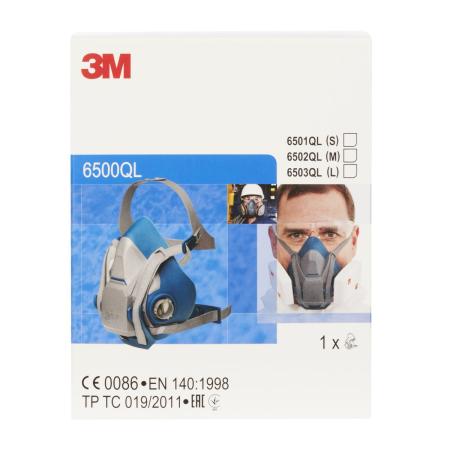 Preview: 3M™ Mehrweg-Halbmaske, Quick Latch, Large 6503QL