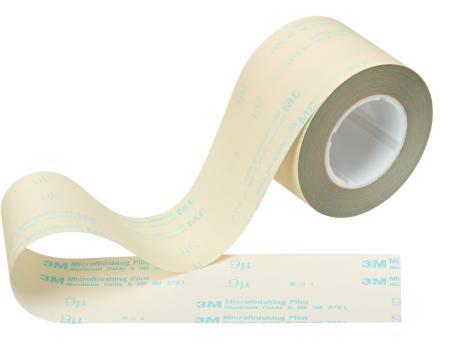 3M™ Microfinishing Film Rolle 272L, 50 mm x 50 m x 76,2 mm, 30 MIC, ASO, Kunststoffkern mit Keilnuten