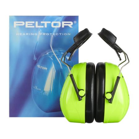 Preview: 3M™ PELTOR™ Optime™ II Kapselgehörschützer, Warnfarbe, Helmbefestigung, H520P3E-467-GB