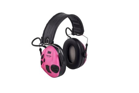 3M™ PELTOR™ SportTac Headset, 26 dB, Pinke Kapseln, Faltbarer Kopfbügel, MT16H210F-478-RE