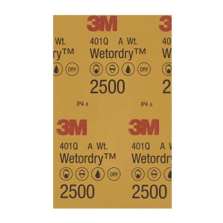 Preview: 3M™ Perfect-It™ Nass-Schleifmittel 401Q, 138 mm x 230 mm, P2500, 02045