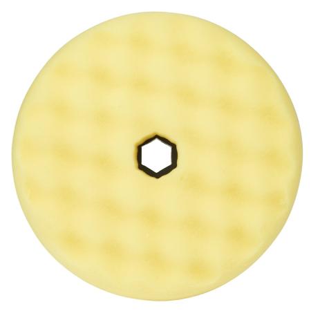 3M™ Perfect-It™ Polierschaumpad fein, Quick Connect System, Gelb, Waffelförmig, 150 mm, 50879