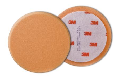 Preview: 3M™ Perfect-It™ Polierschaumpad grob, Orange, Flach, 150 mm, 09550