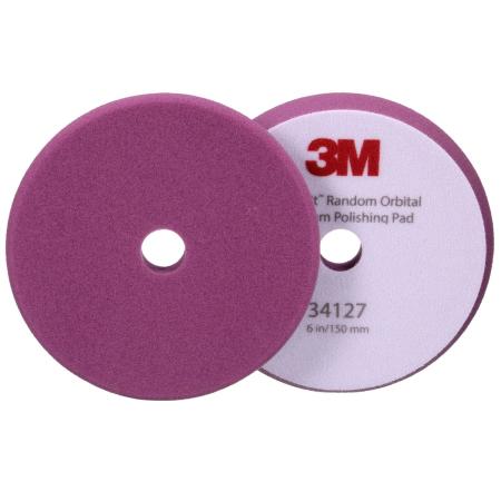 3M™ Perfect-It™ Weiches Schaum-Polierpad für Exzenterpoliermaschine, Violett, 150 mm (6 in), 34127