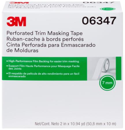 Preview: 3M™ Perforiertes Lift‘n Stick Abdeckband, Silber, 50,8 mm x 10 m, Einstecktiefe: 7 mm, 6347