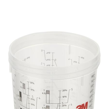 Preview: 3M™ PPS™ Außenbecher mit Schraubring, Groß, 850 ml, 16023