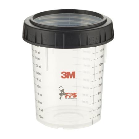 3M™ PPS™ Außenbecher mit Schraubring, Klein, 170 ml, 16115
