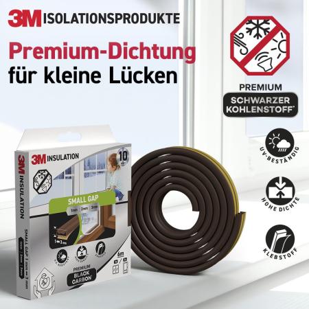 Preview: 3M™ Premium Isolierdichtung Kleine Lücke, Braun, 6M