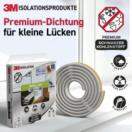Preview: 3M™ Premium Isolierdichtung Kleine Lücke, Weiß, 6M