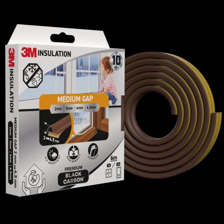 3M™ Premium Isolierdichtung Mittelgroße Lücke, Braun, 6M