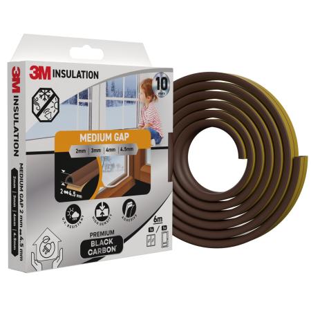 3M™ Premium Isolierdichtung Mittelgroße Lücke, Braun, 6M
