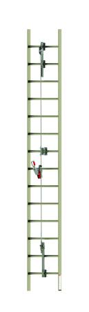 Preview: 3M™ Protecta® Cabloc™ Vertikales Kabelleitersystem, Verankerung der oberen Leiterhalterung, Edelstahl, 6191032