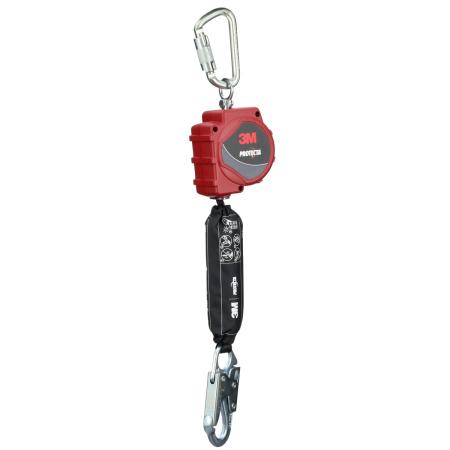 Preview: 3M™ Protecta® Höhensicherungsgerät mit selbstaufrollendem Gurtband, Karabiner, Sicherheitshaken, 11 ft / 3,4 m, 3100647