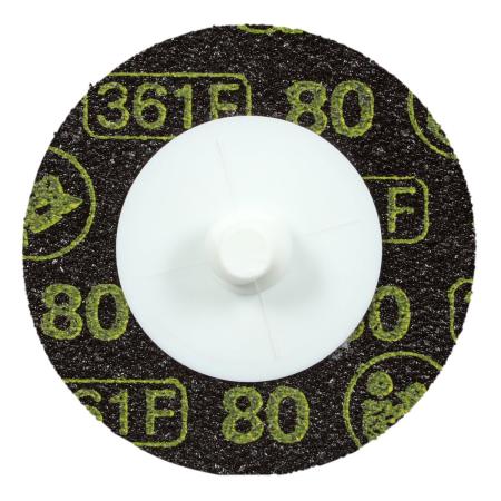 3M™ Roloc™ Gewebeschleifscheibe 361F, 50 mm, P80