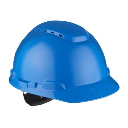3M™ Schutzhelm, Ratschenverschluss, belüftet, Kunststoffschweißband, Blau, H700N-BB