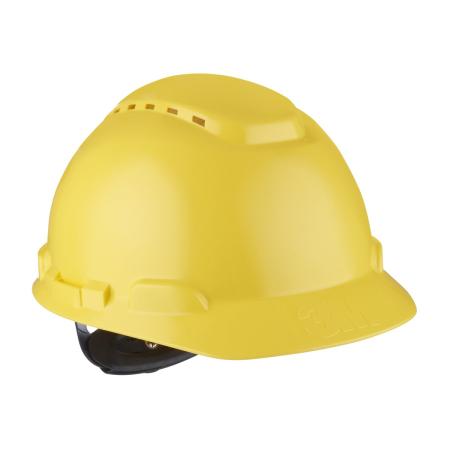 3M™ Schutzhelm, Ratschenverschluss, belüftet, Kunststoffschweißband, Gelb, H700N-GU