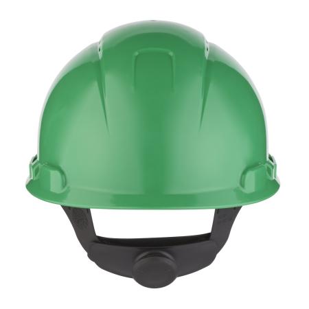 Preview: 3M™ Schutzhelm, Ratschenverschluss, belüftet, Kunststoffschweißband, Grün, H700N-GP