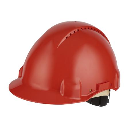 3M™ Schutzhelm, Uvicator, Pinlock-Verschluss, belüftet, Lederschweißband, Rot, G3000DUV-RD