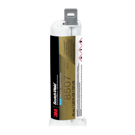 Preview: 3M™ Scotch-Weld™ 2-Komponenten-Konstruktionsklebstoff auf Acrylatbasis DP8507NS, Grau, 45 ml Duo-Pak