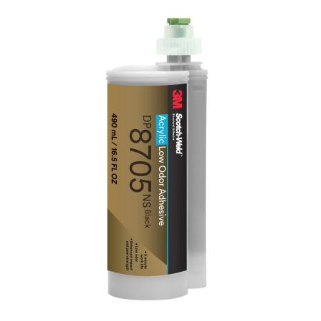 3M™ Scotch-Weld™ 2-Komponenten-Konstruktionsklebstoff auf Acrylatbasis DP8705NS, Schwarz, 490 ml