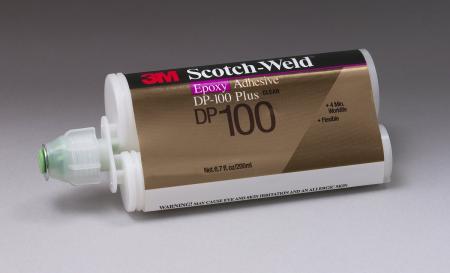 3M™ Scotch-Weld™ 2-Komponenten-Konstruktionsklebstoff auf Epoxidharzbasis DP100 Plus, Transparent, 48.5 ml