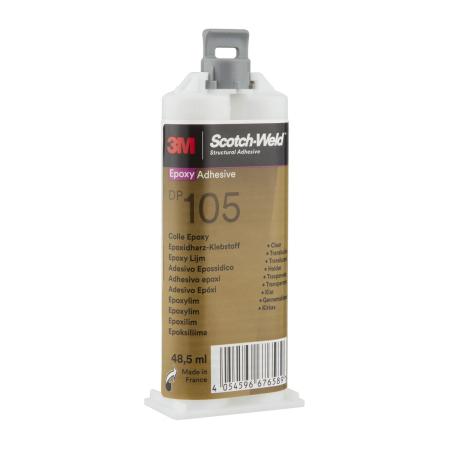 3M™ Scotch-Weld™ 2-Komponenten-Konstruktionsklebstoff auf Epoxidharzbasis DP105, Transparent, 48.5 ml