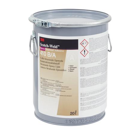 3M™ Scotch-Weld™ 2-Komponenten-Konstruktionsklebstoff auf Epoxidharzbasis DP410, Schwarz, Teil A, 20 L