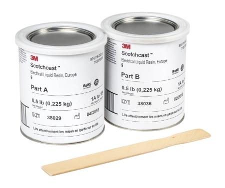 3M™ Scotchcast™ 9N Epoxid-Flüssigharz, Braun, Teil A+B, 0,45 kg