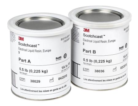 3M™ Scotchcast™ 8N Epoxid-Flüssigharz, Gelblich Transparent, Teil A+B, 0,45 kg