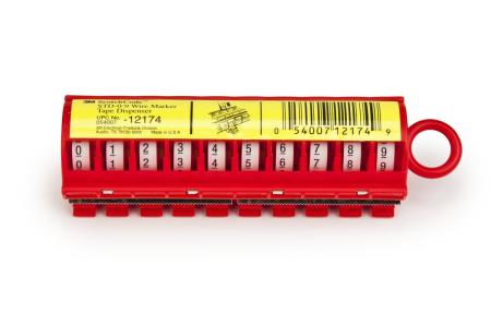 3M™ ScotchCode™ SDR-0/9 Kabelmarkierer Nachfüllrollen, Ziffer 0-9, 10er Box