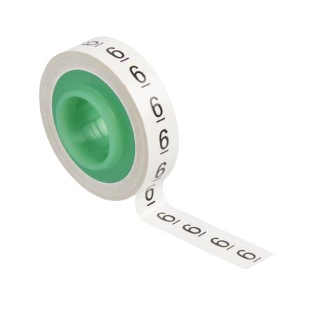3M™ ScotchCode™ SDR-6 Kabelmarkierer Nachfüllrollen, Ziffer "6", 3er Blisterpack