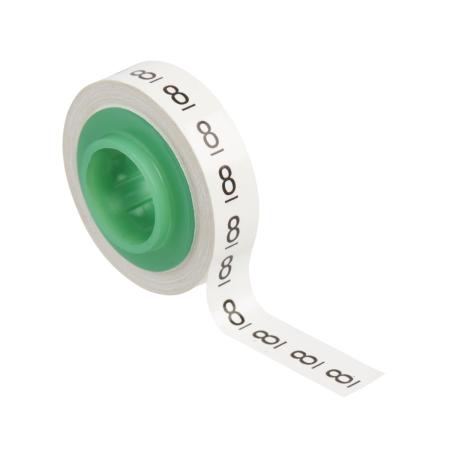 3M™ ScotchCode™ SDR-8 Kabelmarkierer Nachfüllrollen, Ziffer "8", 3er Blisterpack