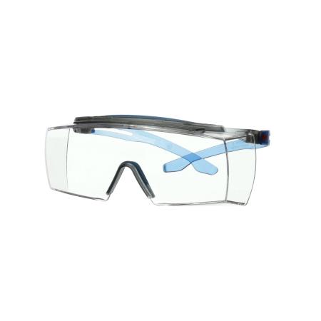 3M™ SecureFit™ 3700 Überbrille, blaue Bügel, Augenbrauenschutz, Scotchgard™ Anti-Fog-Beschichtung (K&N), transparente Scheibe, SF3701XSGAF-BLU-EU, 20 pro Packung
