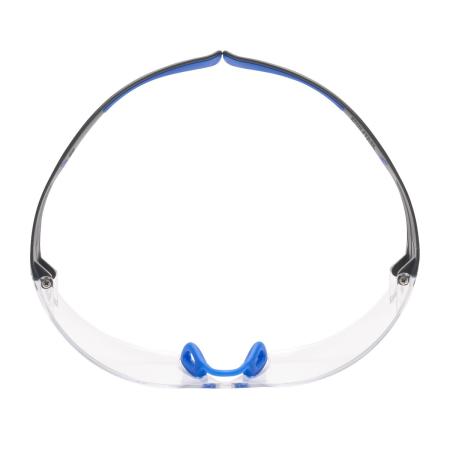 Preview: 3M™ SecureFit™ 400 Schutzbrille, blau/graue Bügel, Scotchgard™ Anti-Fog-/Antikratz-Beschichtung (K&N), transparente Scheibe, SF401SGAF-BLU-EU