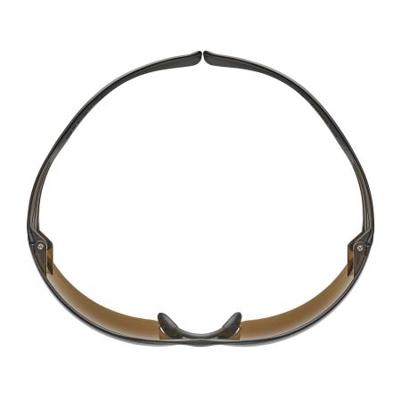 Preview: 3M™ SecureFit™ 400 Schutzbrille, schwarz/braune Bügel, Scotchgard™ Anti-Fog-/Antikratz-Beschichtung (K&N), braune Scheibe, SF405SGAF-BLA-EU