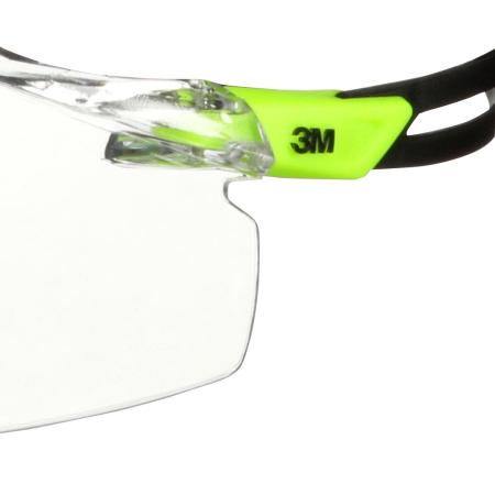 Preview: 3M™ SecureFit™ 500 Schutzbrille, grüne Bügel, Scotchgard™ Anti-Fog-/Antikratz-Beschichtung (K&N), transparente Scheibe, SF501SGAF-GRN-EU, 20 pro Packung