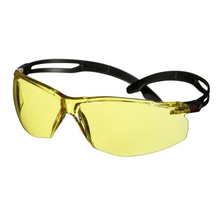 3M™ SecureFit™ 500 Schutzbrille, schwarze Bügel, Scotchgard™ Anti-Fog-/Antikratz-Beschichtung (K&N), gelbe Scheibe, SF503SGAF-BLK-EU, 20 pro Packung