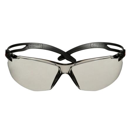 Preview: 3M™ SecureFit™ 500 Schutzbrille, schwarze Bügel, Scotchgard™ Anti-Fog-/Antikratz-Beschichtung (K&N), hellgraue Scheibe für innen/außen, SF507SGAF-BLK-EU, 20 pro Packung