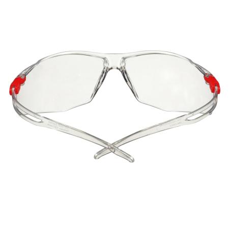 Preview: 3M™ SecureFit™ 500 Schutzbrille, transparente/rote Bügel, Scotchgard™ Anti-Fog-/Antikratz-Beschichtung (K&N), transparente Scheibe, SF501SGAF-RED-EU, 20 pro Packung
