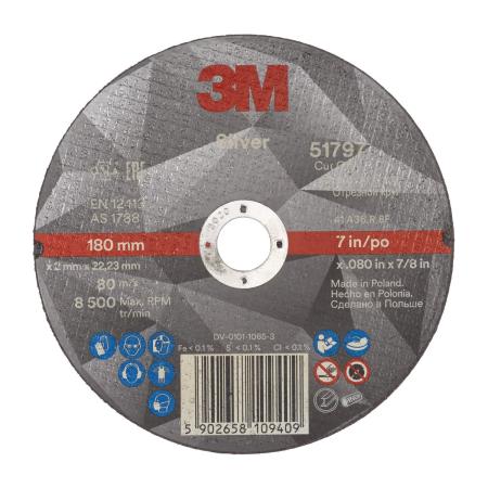3M™ Silver Trennscheibe, T41, 180 mm x 2,0 mm x 22 mm